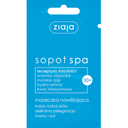 ZIAJA PL_SOPOT SPA 30+ MASECZKA NAWILŻAJĄCA /SASZETKA/DISPLAY 7 ML